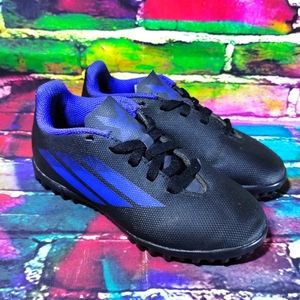 Adidas Boys X Speedflow.4 Boys Soccer Shoes Turf Cleats Black Size 11K "FY3326"